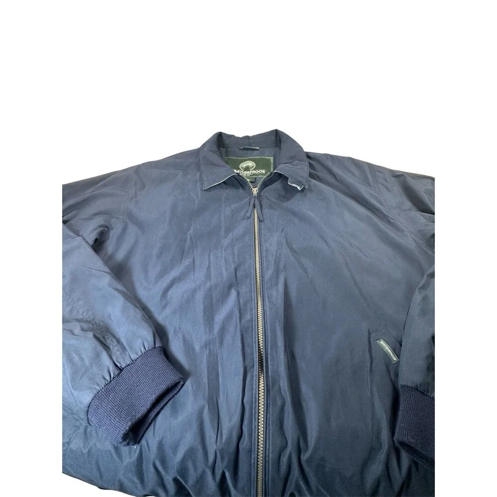 Weatherproof Men Microfiber Golf Jacket 3XLT Navy Blue Dad Everyday Grandpacore